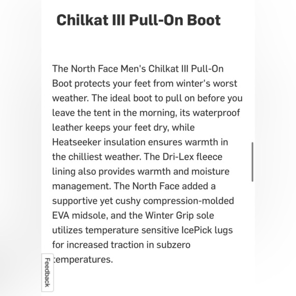 The North Face Men’s Chilkat Ill Pull-On Boot in Brown/Black, 11.5 - Picture 5 of 16